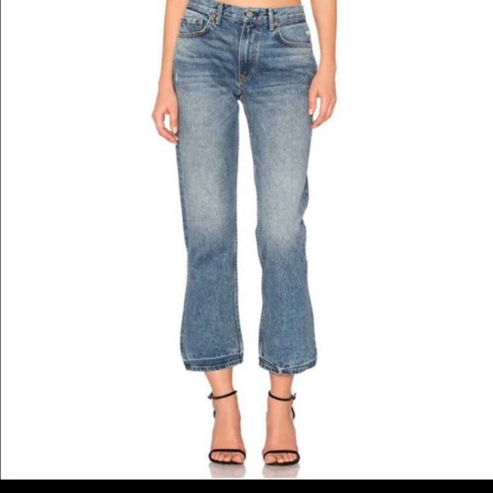NEW GRLFRND The Linda High-Rise Crop Leg  Jeans